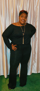 Nothing to Lose Jumpsuit Curvy (BLACK)