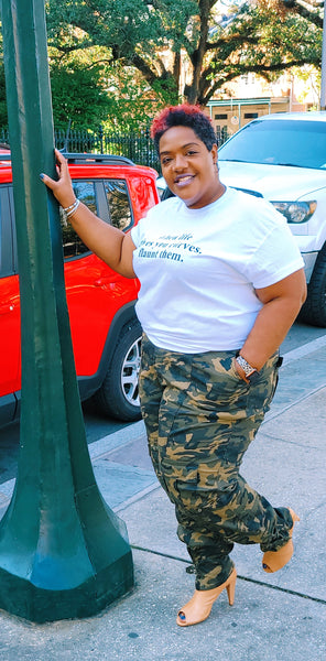 Curvy Camo Cargo Pants