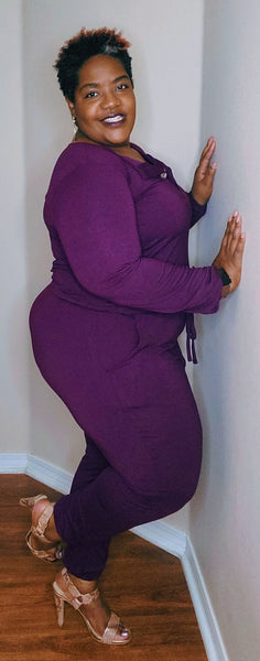 Black Cherry Jumpsuit Curvy