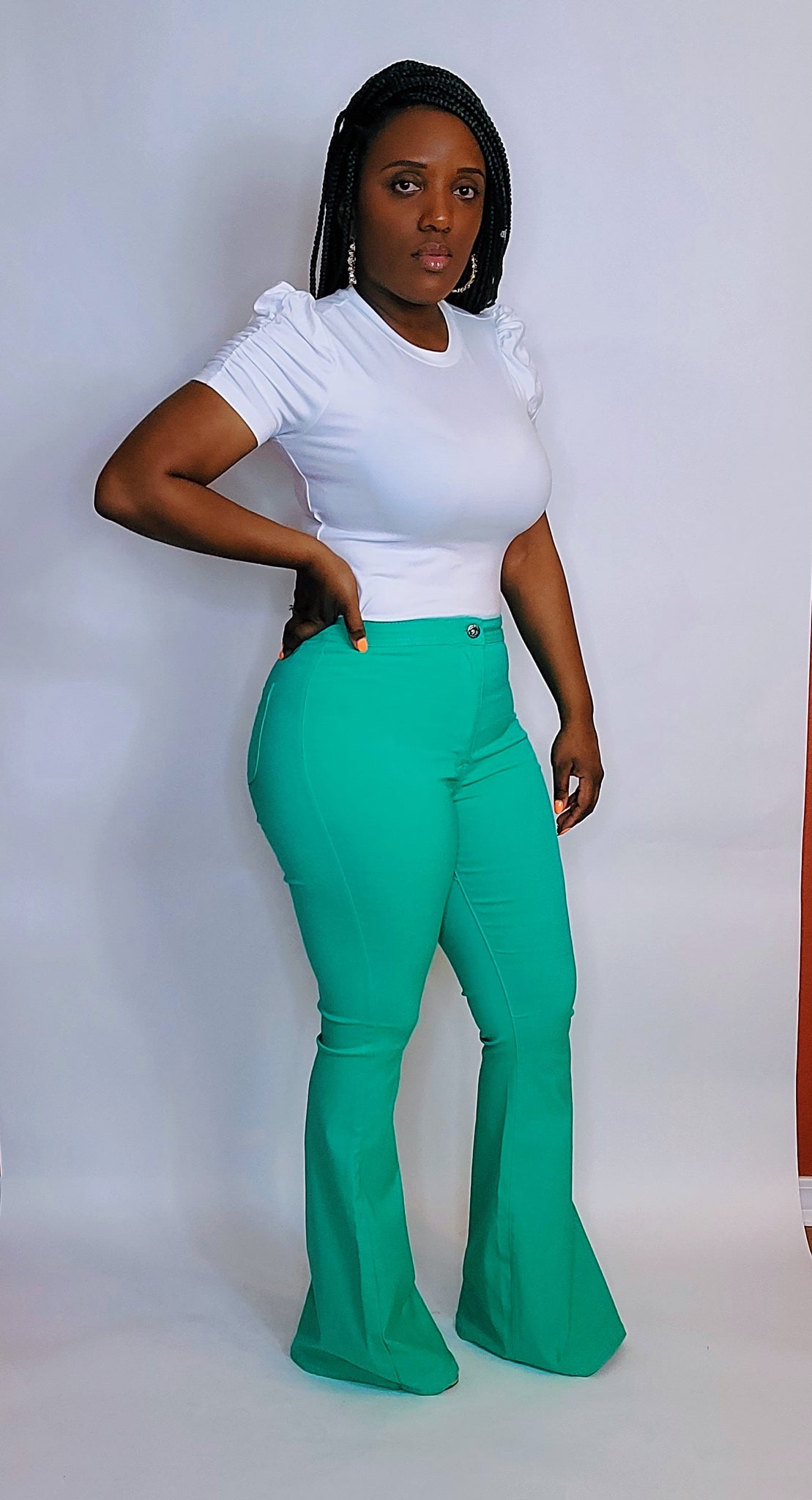 High Waist Jeans (MINT)