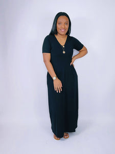 Just Chill Maxi Dress (BLACK)