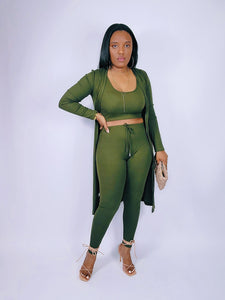 Not Your Average Chick 3 Piece Set (OLIVE)