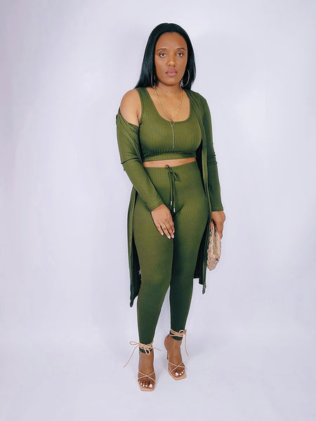 Not Your Average Chick 3 Piece Set (OLIVE)