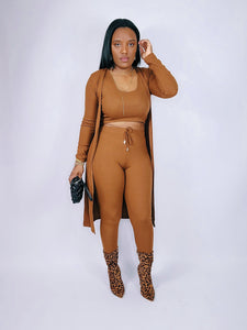 Not Your Average Chick 3 Piece Set (COGNAC)