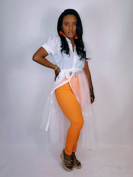 High Waist Jeans (ORANGE)