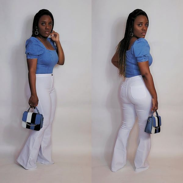 High Waist Jeans (WHITE)