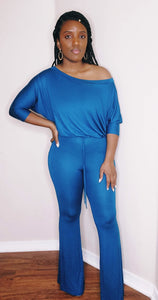 Nothing to Lose Jumpsuit (TEAL)