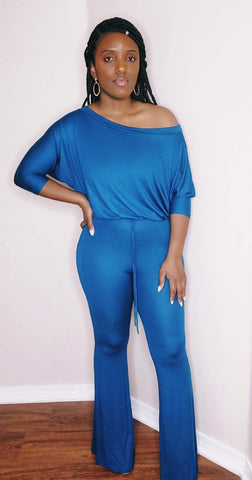 Nothing to Lose Jumpsuit (TEAL)