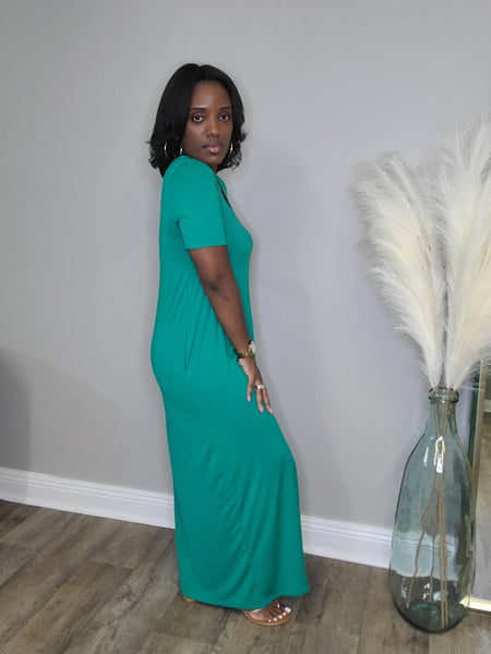 Just Chill Maxi Dress (KELLY GREEN)