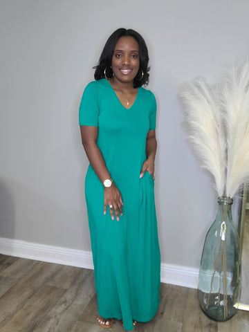 Just Chill Maxi Dress (KELLY GREEN)