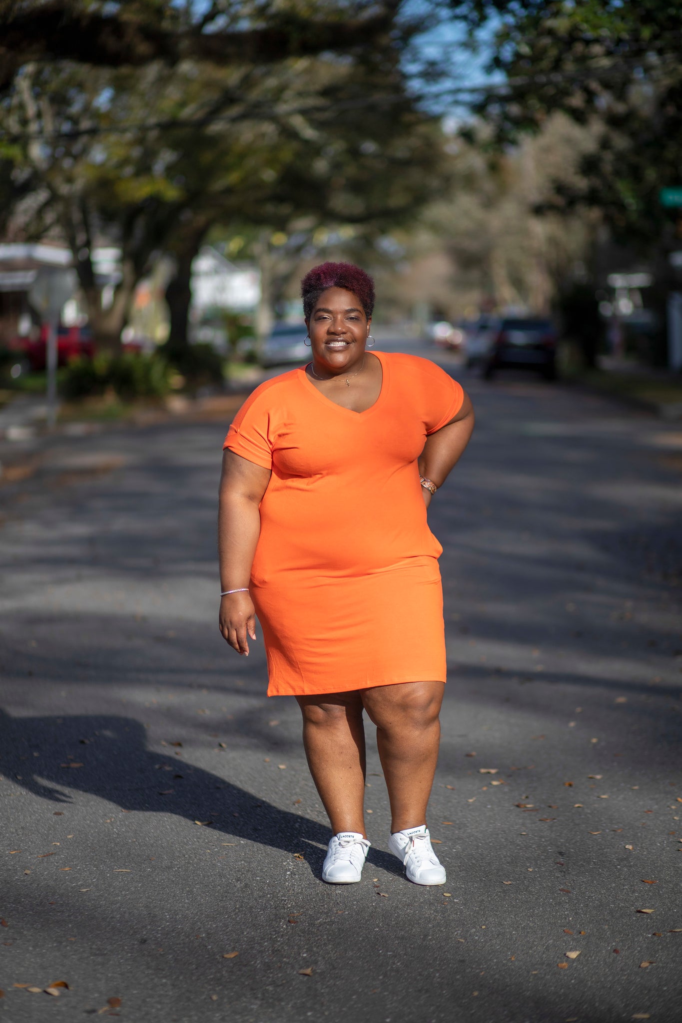 T-Shirt Dress Curvy (ORANGE) T-Shirt Dress Curvy (ORANGE)